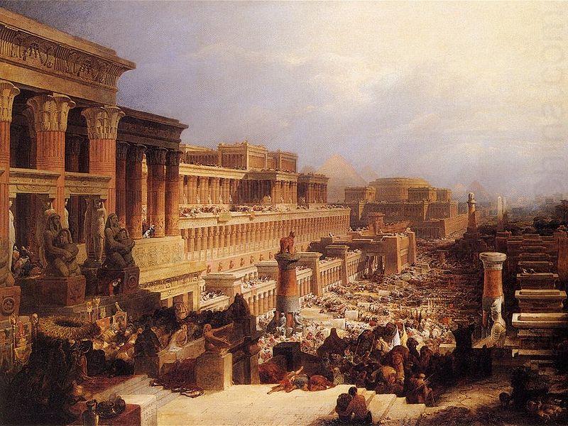 David Roberts The Israelites Leaving Egypt china oil painting image